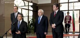 22 януари 2013 г., По повод първата годишнина от встъпването му в длъжност гости на президента Росен Плевнелиев бяха президентите на България от 1990 година насам.