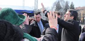 Президентът Росен Плевнелиев участва в тържествената церемония по издигането на националния флаг на Паметника на Незнайния воин по случай националния празник 3 март