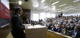 Държавният глава бе гост на Тракийския университет, където изнесе лекция на тема “Стратегически перспективи за развитие на земеделието и производството на храни в България”.