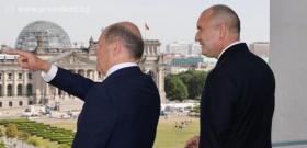 Разговор с канцлера на Германия Олаф Шолц във Федералното канцлерство.