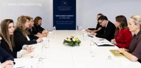 Среща с Албулена Хаджиу – изпълняваща длъжността президент на Косово