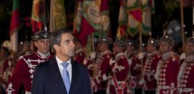 Президентът Плевнелиев участва в тържествената заря-проверка по повод 100 години от Балканската война. 