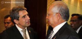 6 ноември 2012 г., Лаос. Президентът Росен Плевнелиев се срещна с министър-председателя на Малайзия Наджиб Разак.