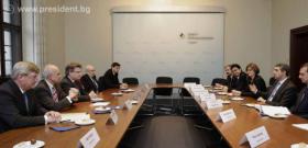 Президентът Росен Плевнелиев на среща с министъра на правосъдието на Бавария проф. Винфрид Баусбак