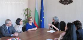 Вицепрезидентът Маргарита Попова прие днес на „Дондуков“ 2 Данута Валенса.