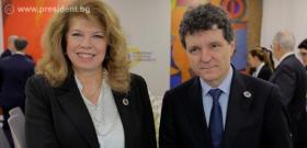 С президента на Румъния Никушор Дан