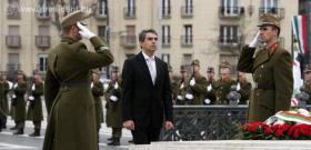 Президентът Росен Плевнелиев положи венец на Площада на героите в Будапеща. 