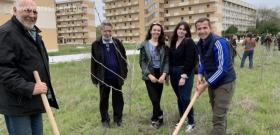 Залесяване в Пловдив, организирано от Пловдивския университет 