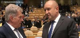 Разговор с президента на Финландия Саули Нийнистьо в рамките на Срещата на върха за Целите за устойчиво развитие на ООН.