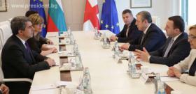 Българският президент се срещна и с премиера на Грузия Иракли Гарибашвили